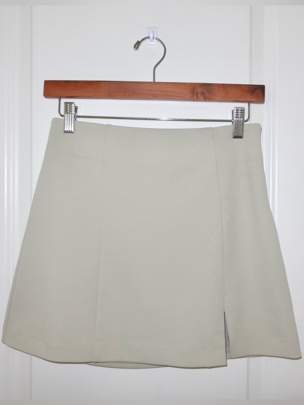 Forever 21 Light Cream A-Line Mini Skirt